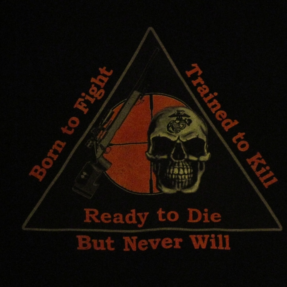 Joker Marine Corps Hoodie Jacket Sz S View 5